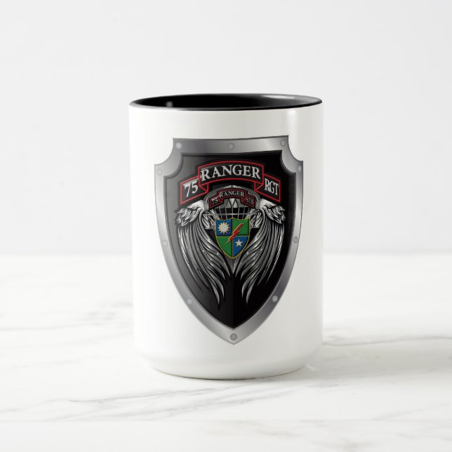 Mug Magnifique Bat STB 75th Ranger Regimental Scroll (Centre)