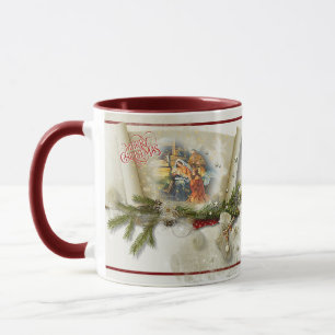 Mug Magnifique collage de la nativité personnalisé pou