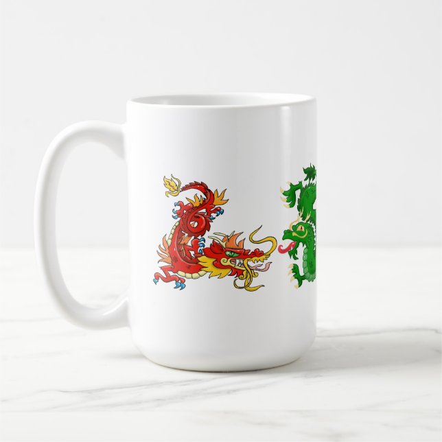 Mug Magnifique Dragons Orientaux (Gauche)