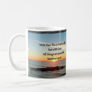 MUG MAGNIFIQUE MATTHEW 19:26 PHOTO DESIGN
