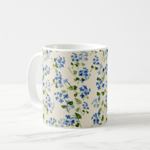 Mug Magnifique motif floral sans couture myosotis bl