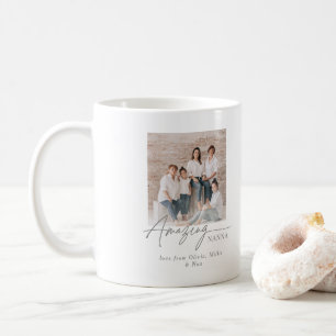 Mug Magnifique Nanna Photo personnalisée Famille perso