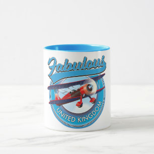 Mug Magnifique patch de voyage pour le Royaume-Uni.