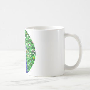 Mug Magnifique Peacock mosaïque cadeaux d'art customis