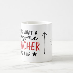 Mug Magnifique professeur de typographie moderne cadea