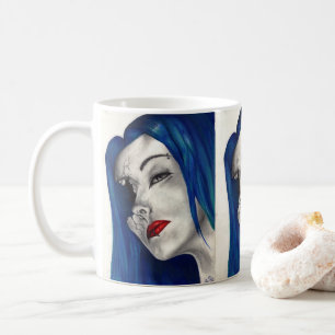 Mug Magnifiquement Broken Goth Femme Imaginaire Art or