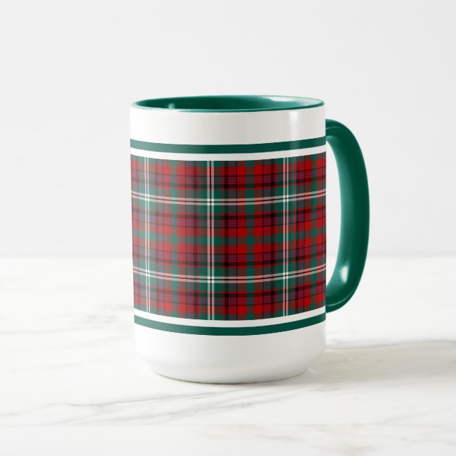 Mug Maguire Tartan Motif Rouge Plaid (Devant droit)