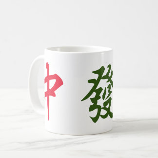 Mug Mahjong Dragons | Dragons rouges verts et blancs