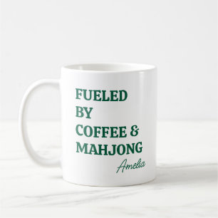 Mug Mahjong drôle pour les amateurs de café avec nom p