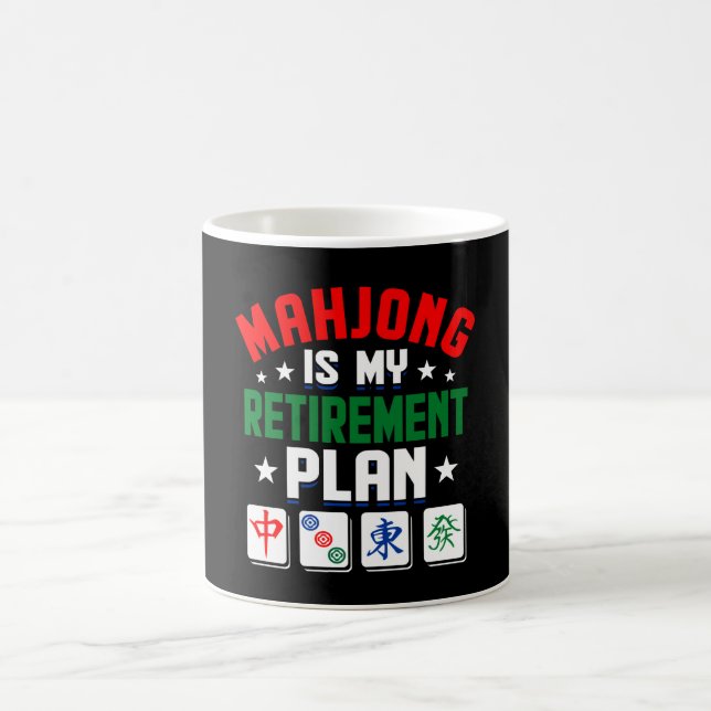 Mug Mahjong est mon plan de retraite drôle Mahjong Day (Centre)