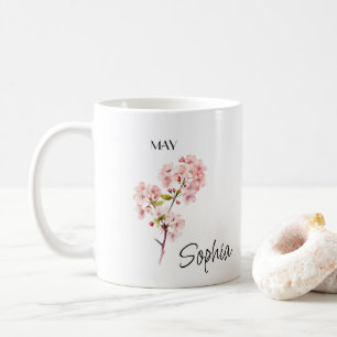 Mug Mai Flower personnalisé