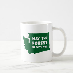 Mug Mai la forêt soit avec vous Washington