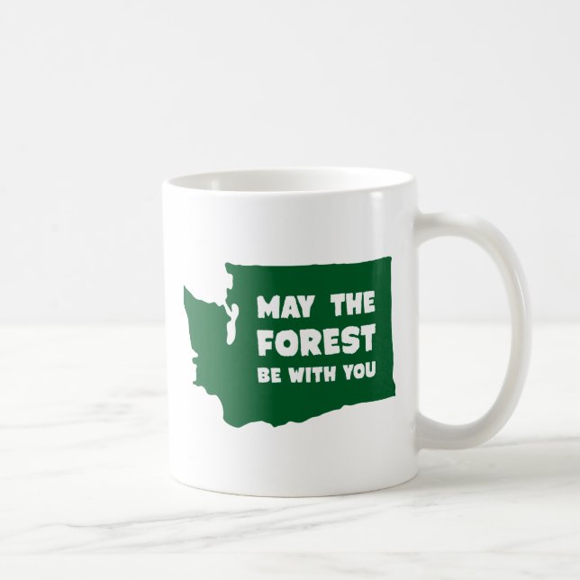 Mug Mai la forêt soit avec vous Washington (Droite)