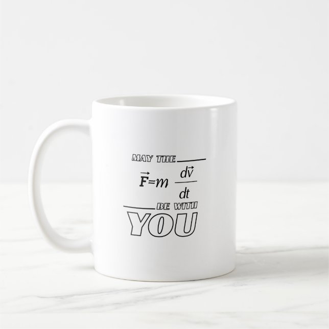 Mug Mai la formule soit avec vous physique drôle (Gauche)