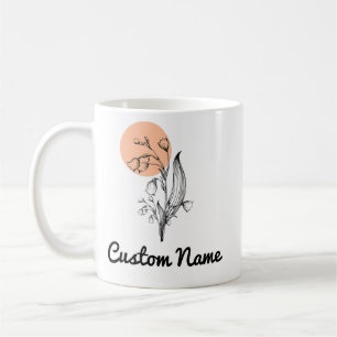 Mug Mai Mois de naissance Fleur Lys de la vallée Anniv
