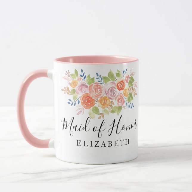 Mug Maid of Honor Rose Bouquet (Gauche)