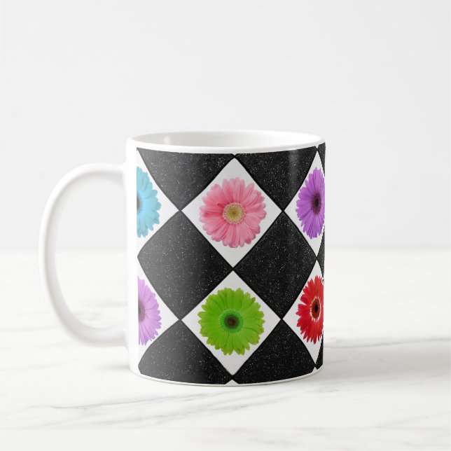 Mug Maigre Maigre Monogramme Couleur de la marguerite (Gauche)