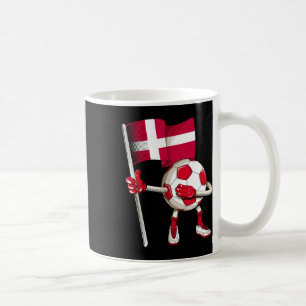 Mug Maillot de foot danois Drapeau danois Footll Dab D