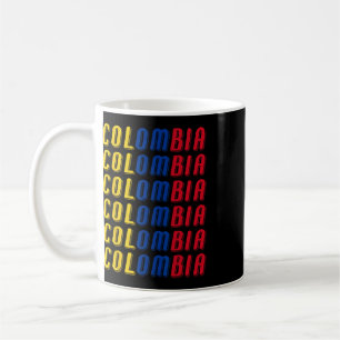 Mug Maillot de footballeur avec drapeau colombien 2425