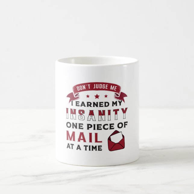 Mug Mailman Day Postman Post Offre d'emploi Idée cadea (Centre)