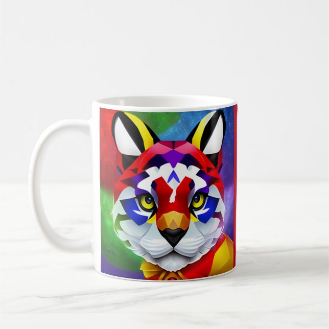 Mug main droite rouge Alexander's Cat (Gauche)