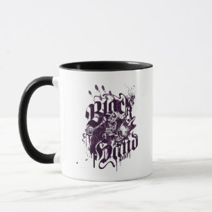 Mug Main noire - Collage violet