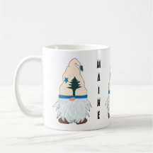 Maine Gnome avec un Casquette du Maine - Accueil