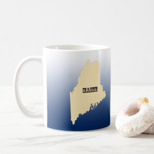 Mug - Maine State Map with City