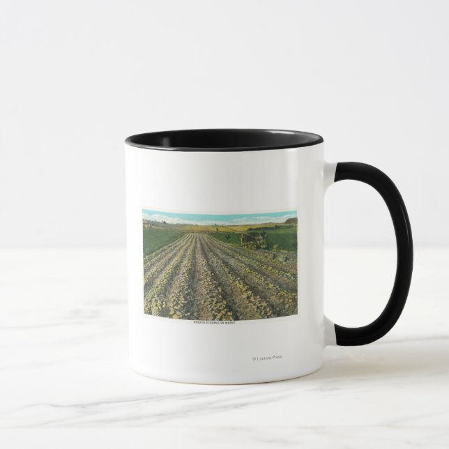 Mug MaineVue d'une ferme de pomme de terre dans le Mai (Droite)