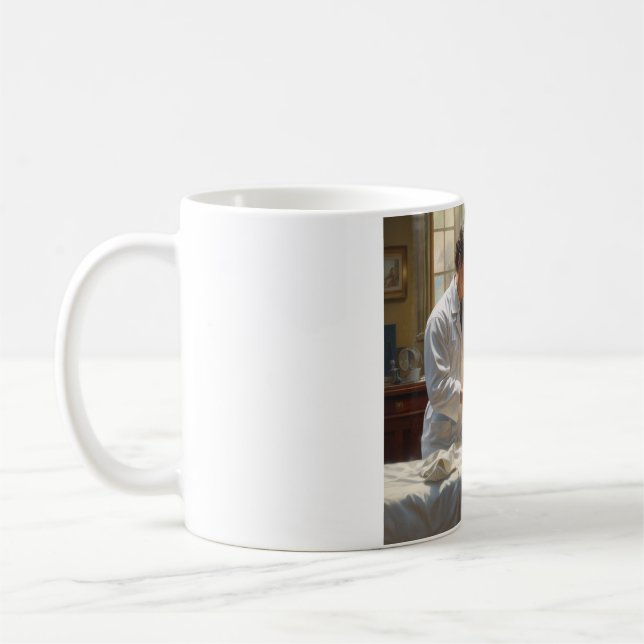Mug Mains attenantes : Siroter avec compassion (Gauche)