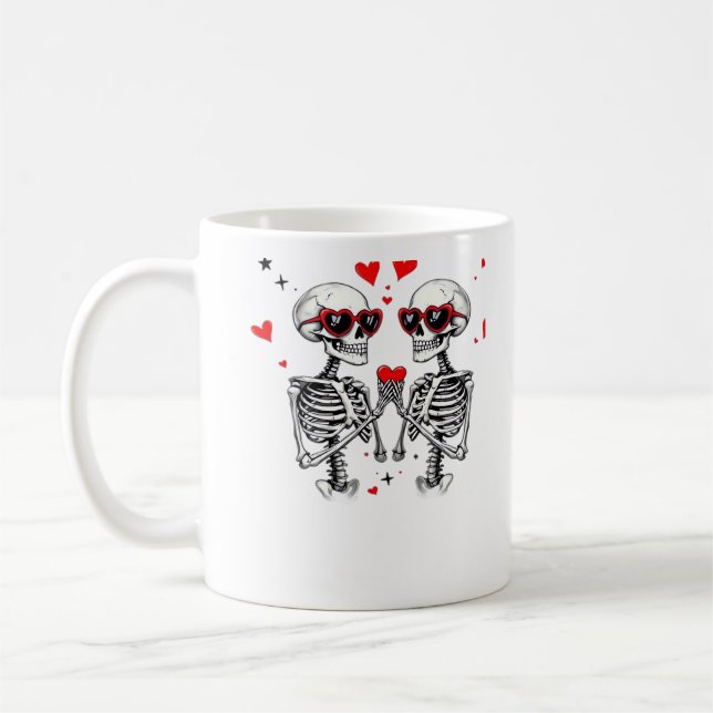 Mug Mains Coeur Squelette Pour Trending (Gauche)