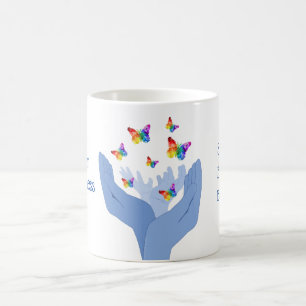 Mug Mains de sensibilisation sur l'autisme libérant