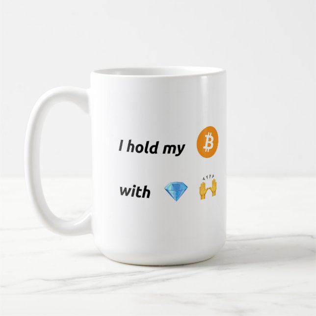 Mug Mains Diamond Bitcoin (Gauche)