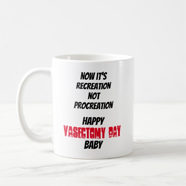 Mug Maintenant procréation sérieusement drôle de (Gauche)
