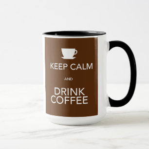 Mug Maintenez café calme et de boissons