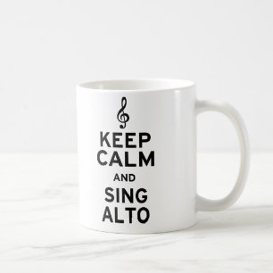 Mug Maintenez calme et chantez l'alto