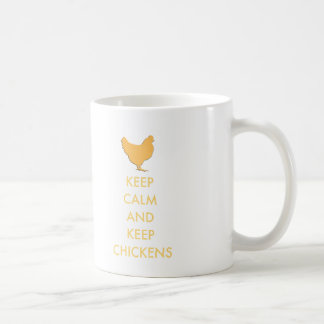 Mug Maintenez calme et gardez les poulets