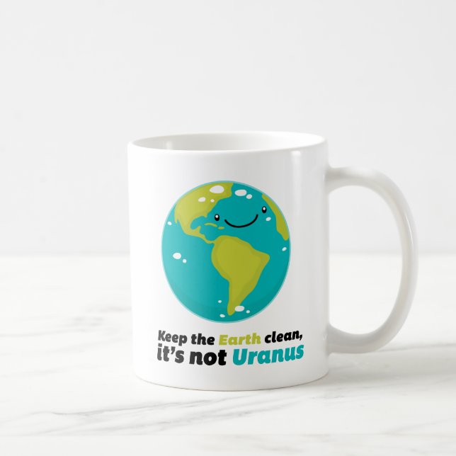 Mug Maintenez la terre propre (Droite)