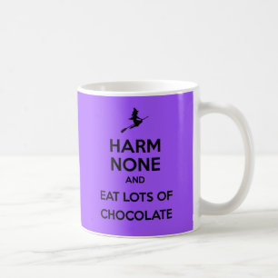 Mug Maintenez le calme dommageable Aucun et mangez bea