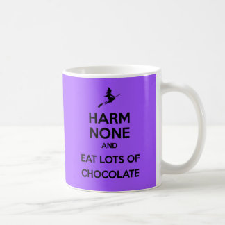 Mug Maintenez le calme dommageable Aucun et mangez bea