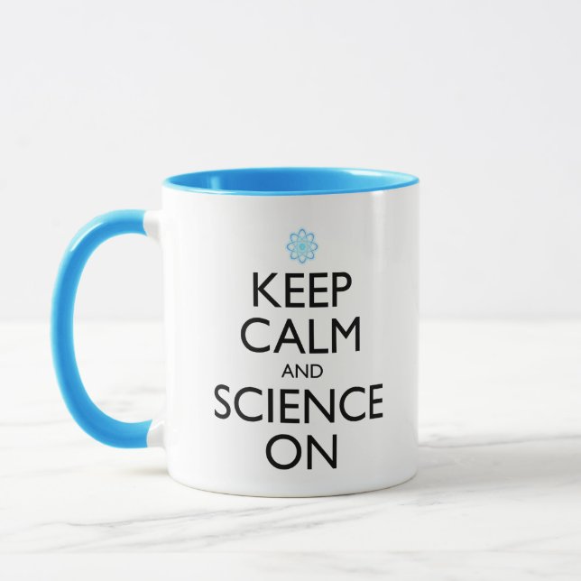 Mug Maintenez Le Calme Et La Science Sur (Gauche)