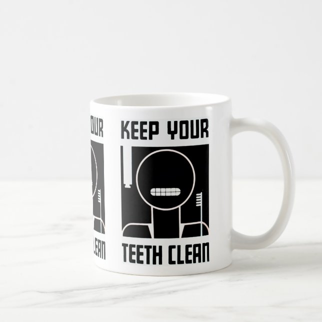 Mug Maintenez vos dents propres (Droite)