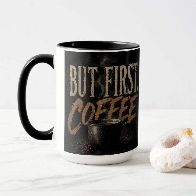 Mug Mais d'abord café (Avec donut)
