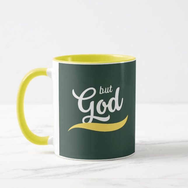 Mug Mais Dieu Retro Mug, Faith Mug, Christian Gig (Gauche)