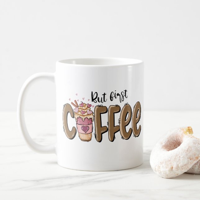 Mug Mais Premier Café Sublime Personnalisée (Avec donut)