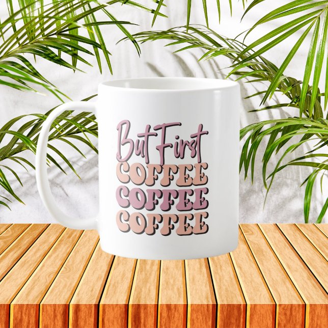 Mug mais premier mot café (Créateur téléchargé)