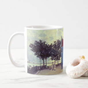 Mug Maison bleue à Zaandam par Claude Monet
