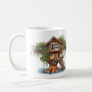 Mug Maison d'arbre dans le palmier