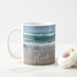 Mug Maison de plage personnalisée