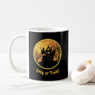 Mug Maison de pleine lune pour la nuit d'Halloween Tri
